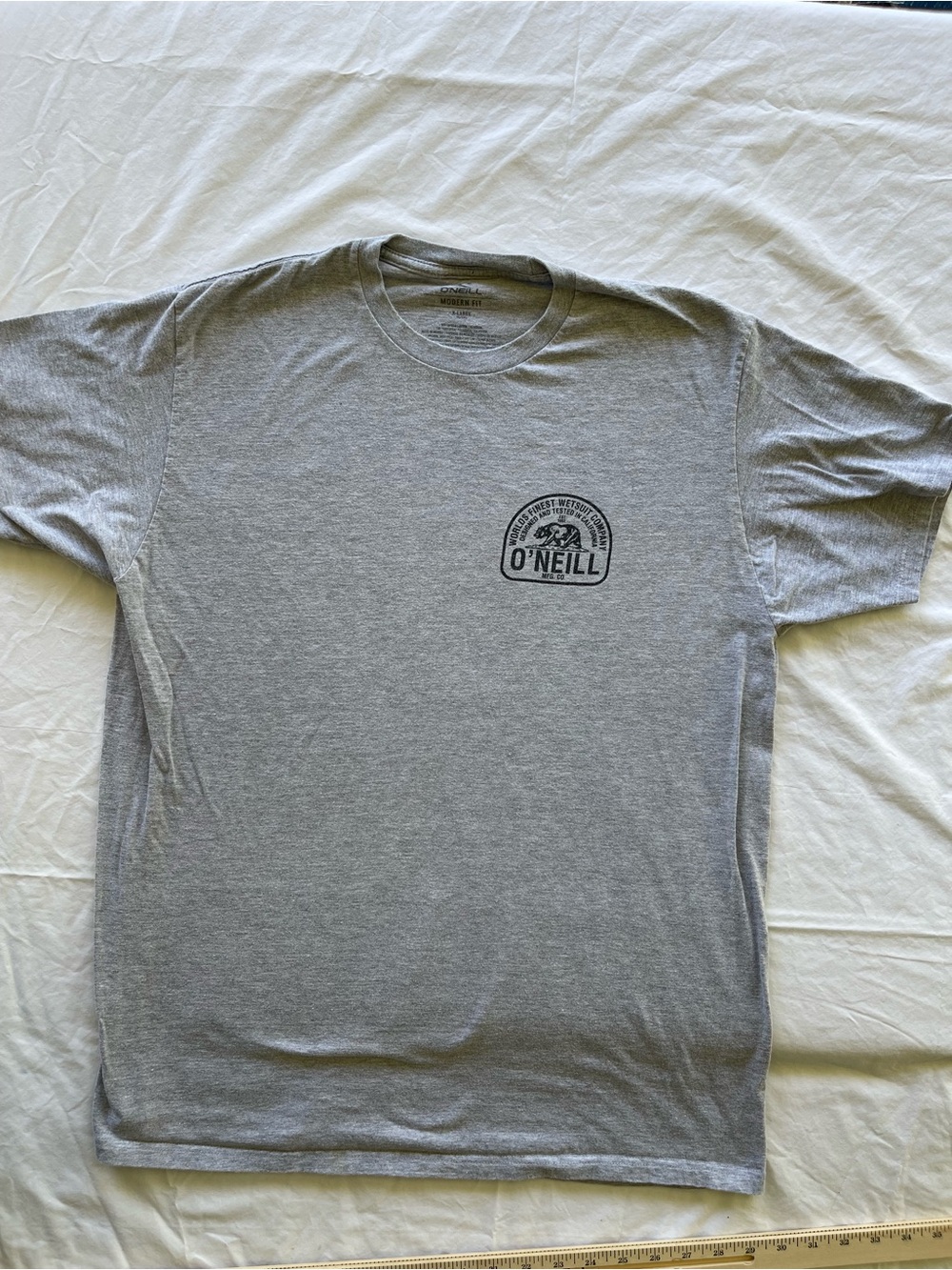 O'Neill Men's Heather Grey Short Sleeve Logo Tee